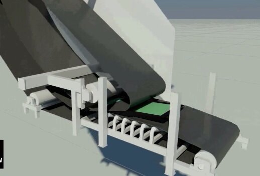 Self unloader conveyor-belt how it works